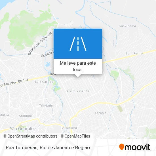 Rua Turquesas mapa