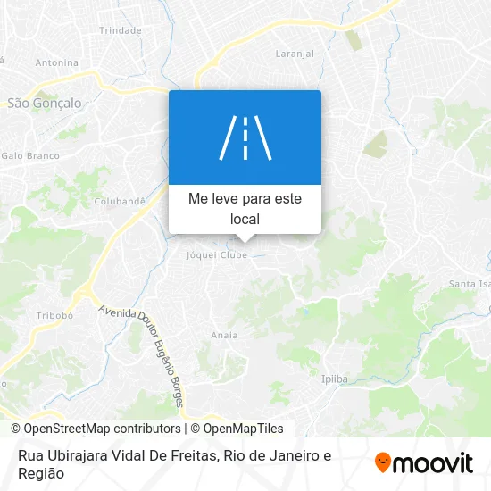 Rua Ubirajara Vidal De Freitas mapa