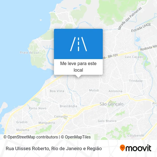 Rua Ulisses Roberto mapa