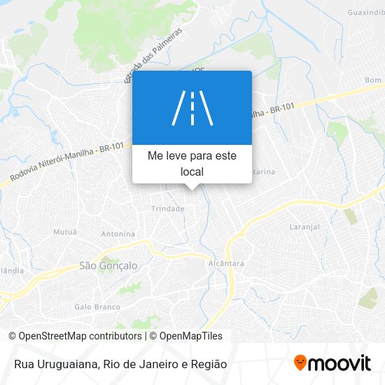 Rua Uruguaiana mapa