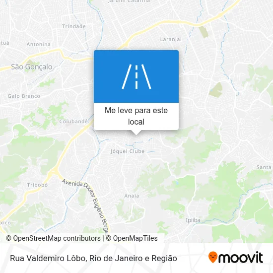 Rua Valdemiro Lôbo mapa