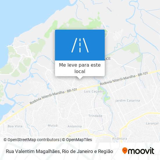 Rua Valentim Magalhães mapa