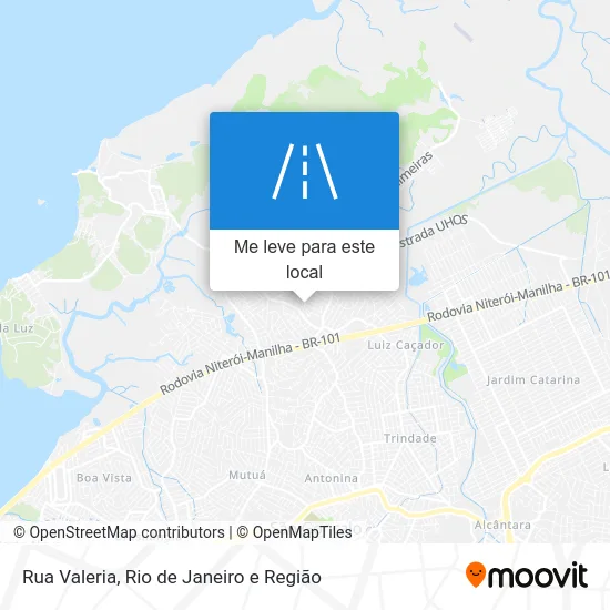 Rua Valeria mapa