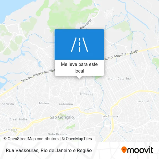 Rua Vassouras mapa