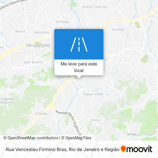 Rua Venceslau Firmino Bras mapa