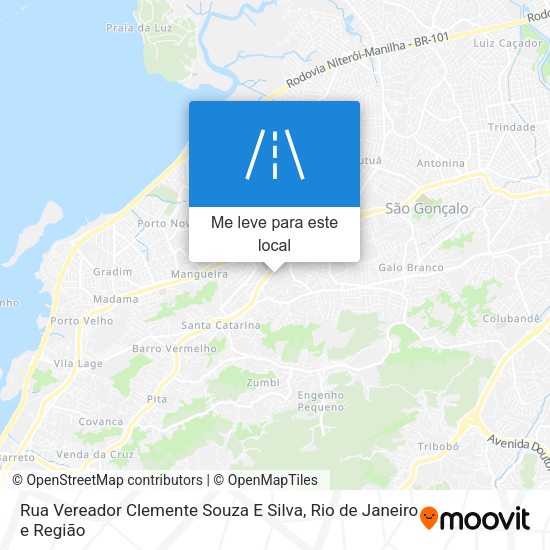 Rua Vereador Clemente Souza E Silva mapa