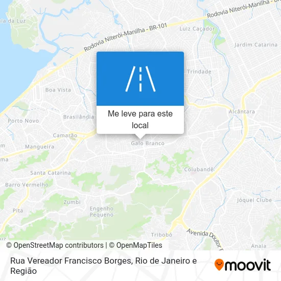 Rua Vereador Francisco Borges mapa