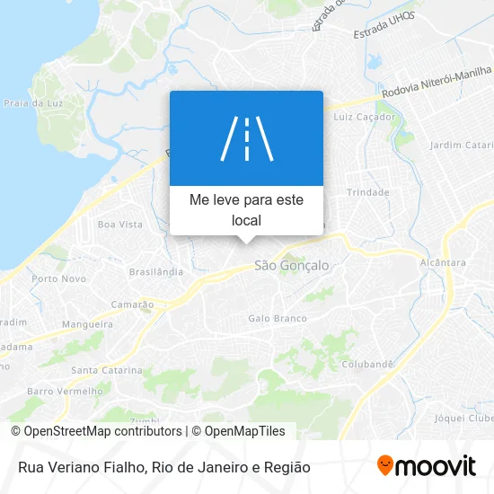 Rua Veriano Fialho mapa