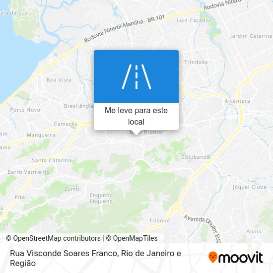 Rua Visconde Soares Franco mapa