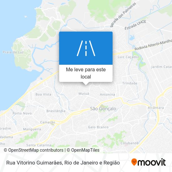 Rua Vitorino Guimarães mapa