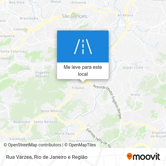 Rua Várzea mapa