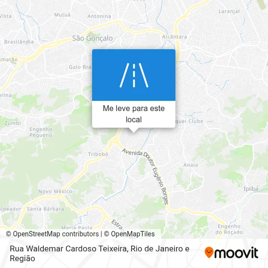 Rua Waldemar Cardoso Teixeira mapa