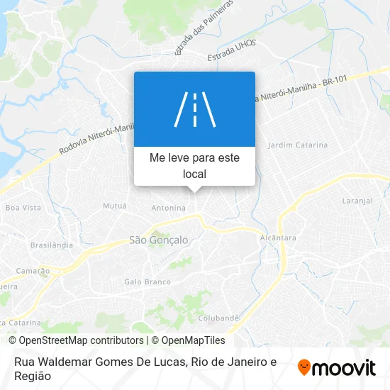 Rua Waldemar Gomes De Lucas mapa