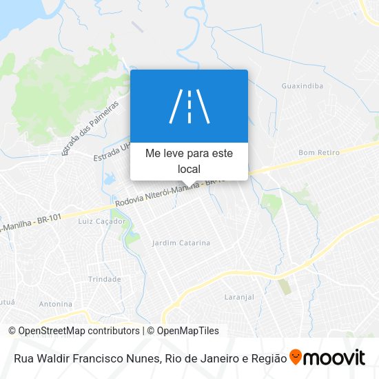Rua Waldir Francisco Nunes mapa