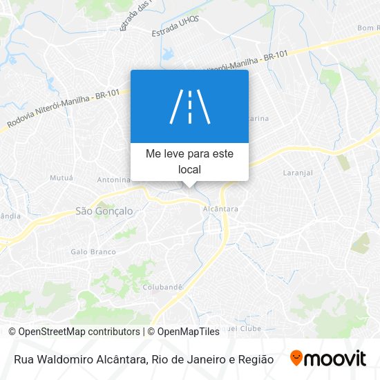 Rua Waldomiro Alcântara mapa