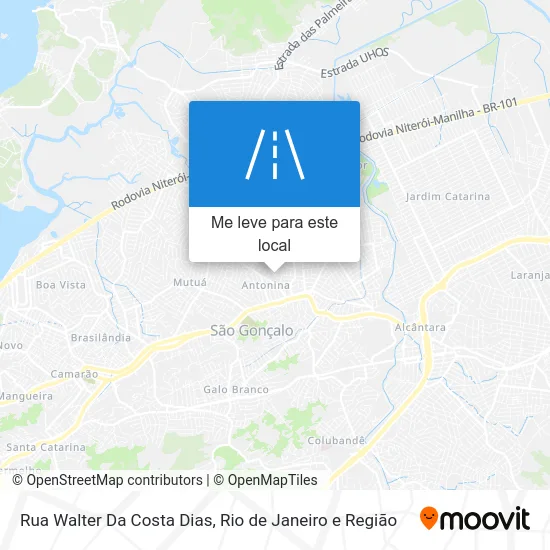 Rua Walter Da Costa Dias mapa