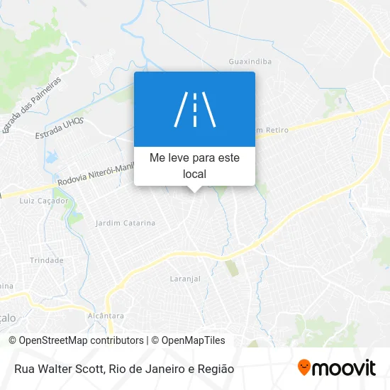Rua Walter Scott mapa