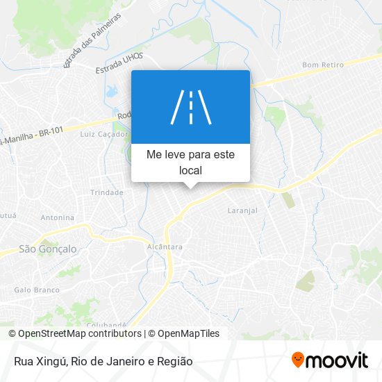 Rua Xingú mapa