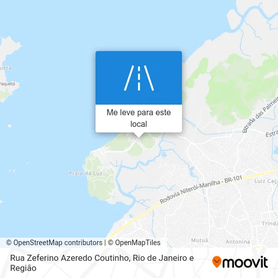 Rua Zeferino Azeredo Coutinho mapa