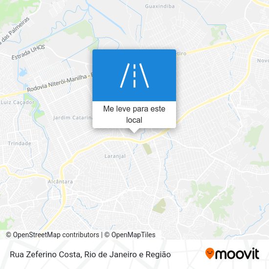 Rua Zeferino Costa mapa