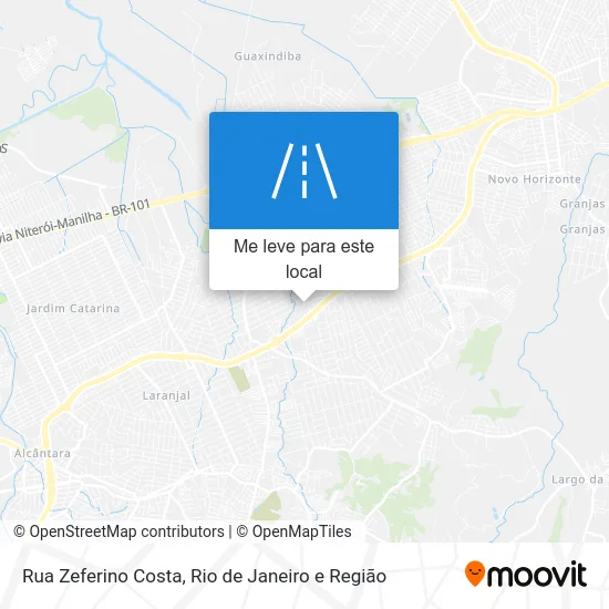 Rua Zeferino Costa mapa