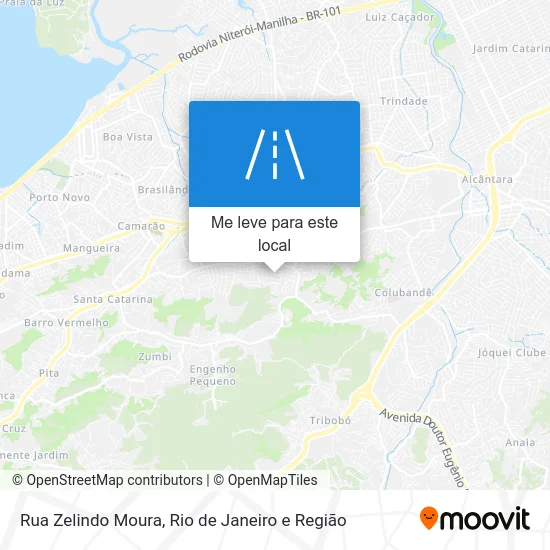 Rua Zelindo Moura mapa