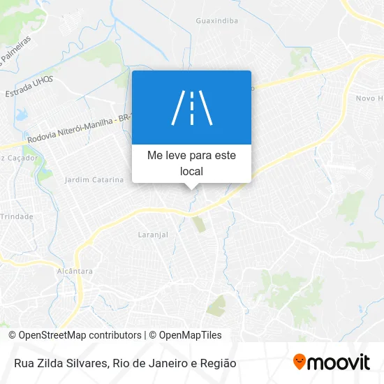 Rua Zilda Silvares mapa