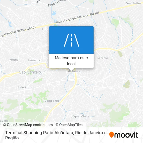 Terminal Shooping Patio Alcântara mapa
