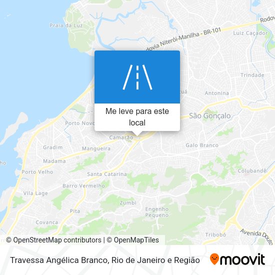 Travessa Angélica Branco mapa