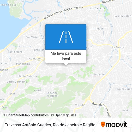 Travessa Antônio Guedes mapa