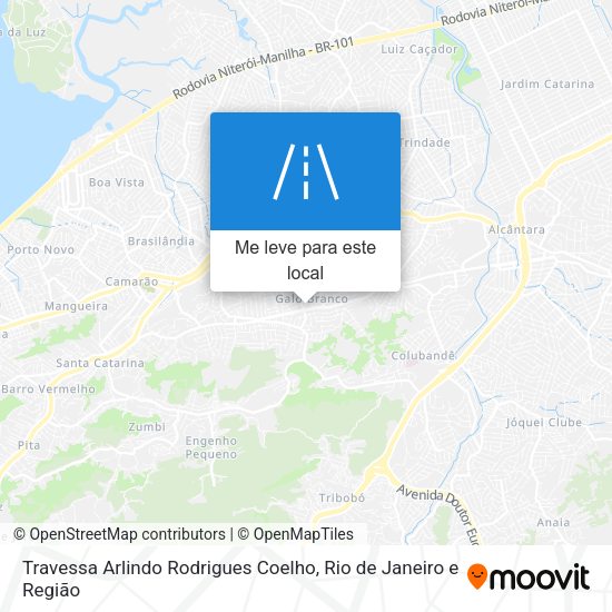 Travessa Arlindo Rodrigues Coelho mapa
