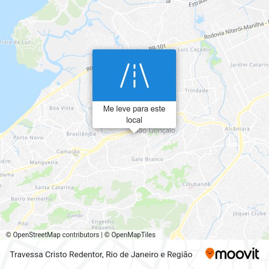 Travessa Cristo Redentor mapa