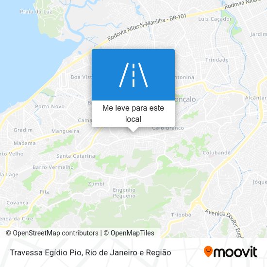 Travessa Egídio Pio mapa