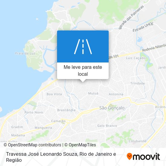 Travessa José Leonardo Souza mapa
