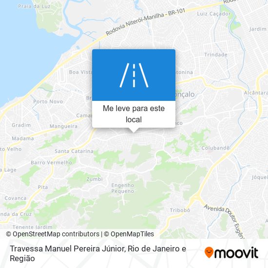 Travessa Manuel Pereira Júnior mapa