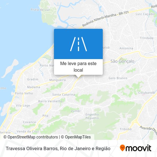 Travessa Oliveira Barros mapa