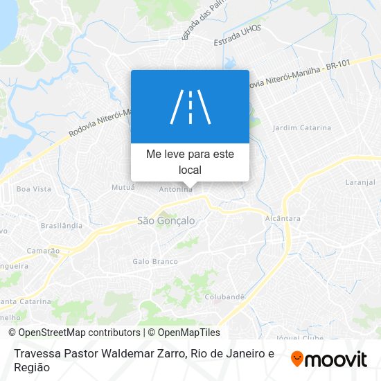 Travessa Pastor Waldemar Zarro mapa