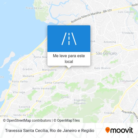 Travessa Santa Cecília mapa