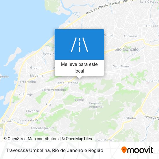 Travesssa Umbelina mapa