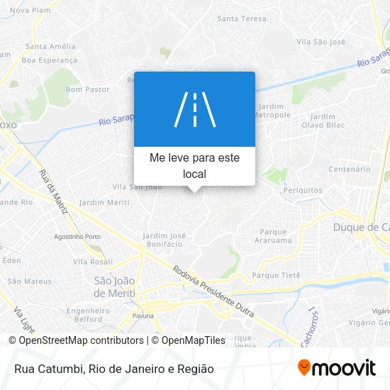 Rua Catumbi mapa