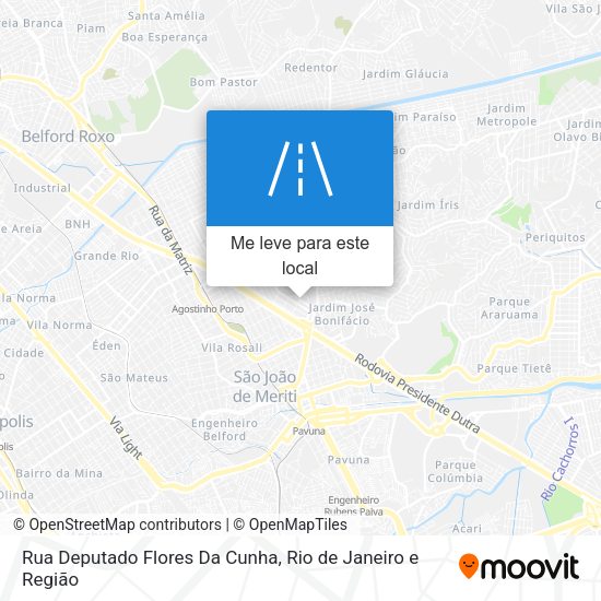 Rua Deputado Flores Da Cunha mapa