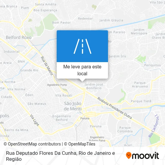 Rua Deputado Flores Da Cunha mapa