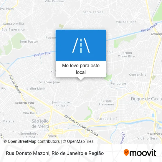 Rua Donato Mazoni mapa