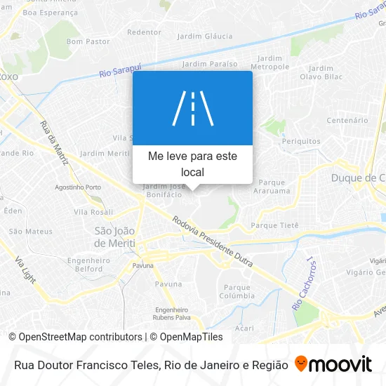 Rua Doutor Francisco Teles mapa
