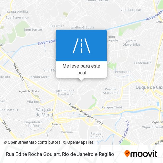 Rua Edite Rocha Goulart mapa