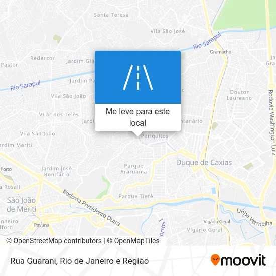 Rua Guarani mapa