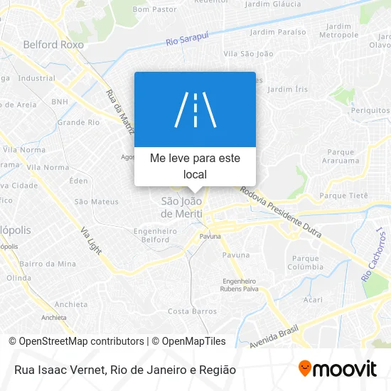 Rua Isaac Vernet mapa