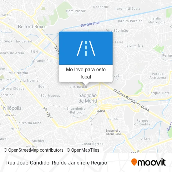 Rua João Candido mapa