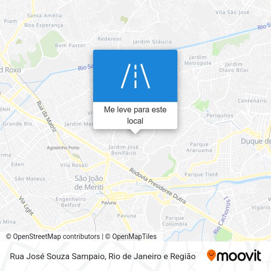 Rua José Souza Sampaio mapa