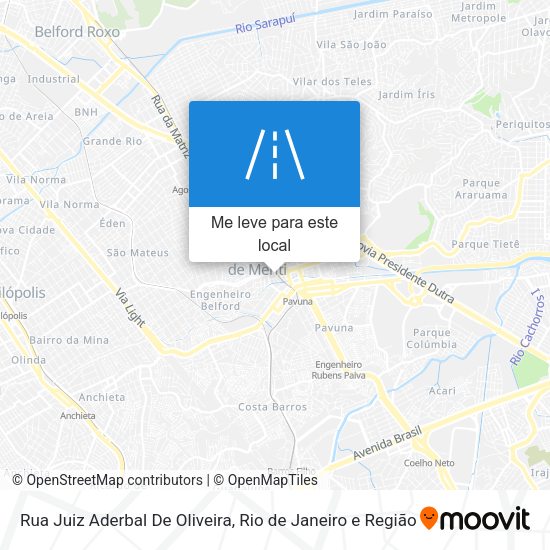 Rua Juiz Aderbal De Oliveira mapa